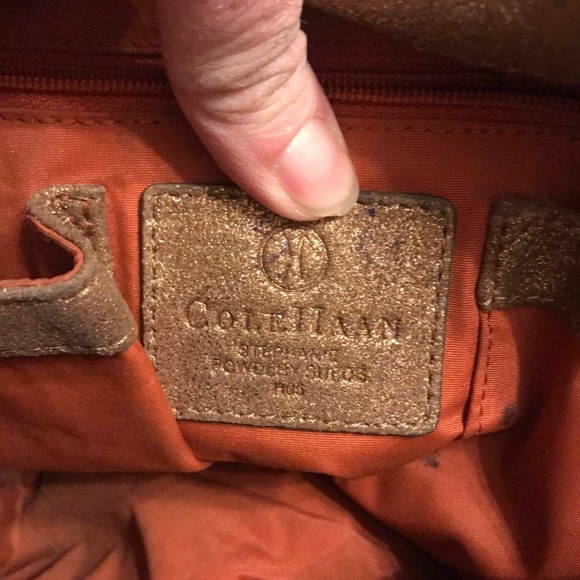 Offers?. Cole Haan Gold Suede Hobo bag - Picture 8 of 8